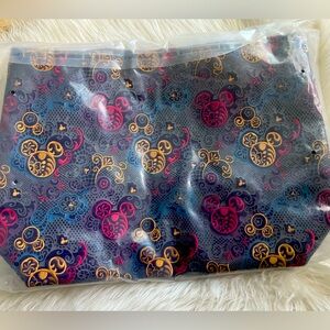 Disney Parks Purple Velvet Embroidered Mickey Tote - NEW, still in packaging